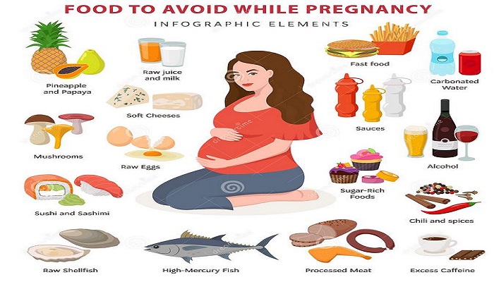غذاهای ممنوع در دوران بارداری